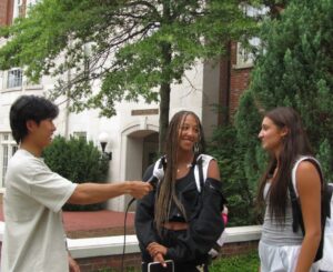 MCL staff interviewing students